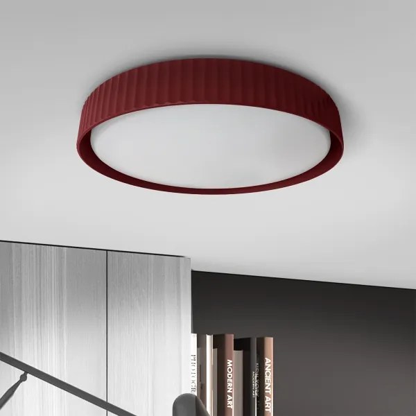 Brilagi-LED Plafoniera dimmerabile LUCIA LED/48W/230V Ø 41 cm rosso + telecomando