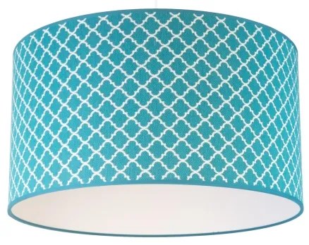 Duolla - Lampadario a sospensione con filo MAROKO 1xE27/40W/230V diametro 45 cm turchese/bianco