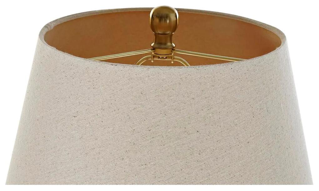 Lampada da Terra DKD Home Decor Beige Dorato Metallo Poliestere (41 x 41 x 160 cm)