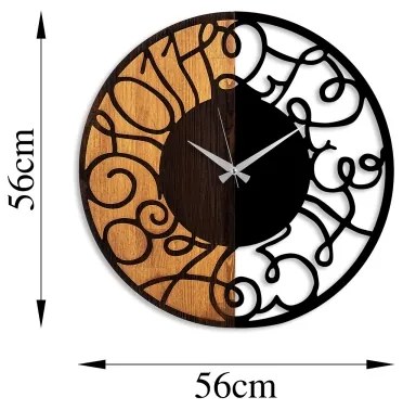 Orologio da parete diametro 56 cm 1xAA legno/metallo