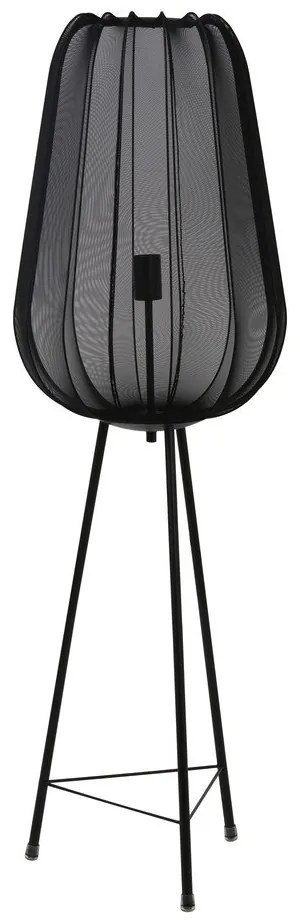 Lampada da terra nera (altezza 132 cm) Plumeria - Light &amp; Living