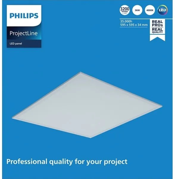 Philips - Pannello LED da incasso PROJECTLINE LED/36W/230V 59,5x59,5 cm