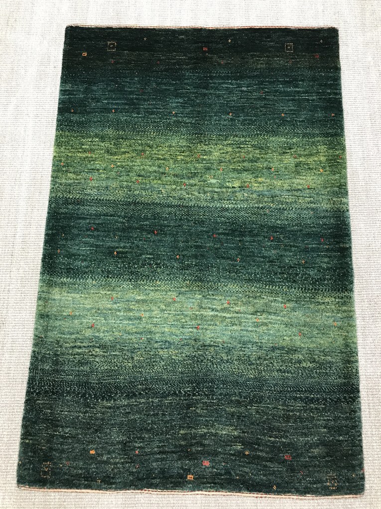 Loribaft Tappeto persiano 140 x 90 Verde (Iran) Annodato A Mano