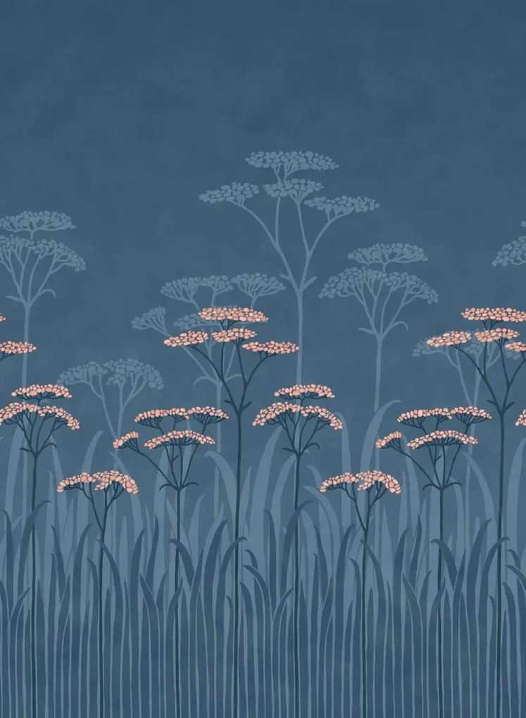 Little Greene Tapete Achillea - Nighttide