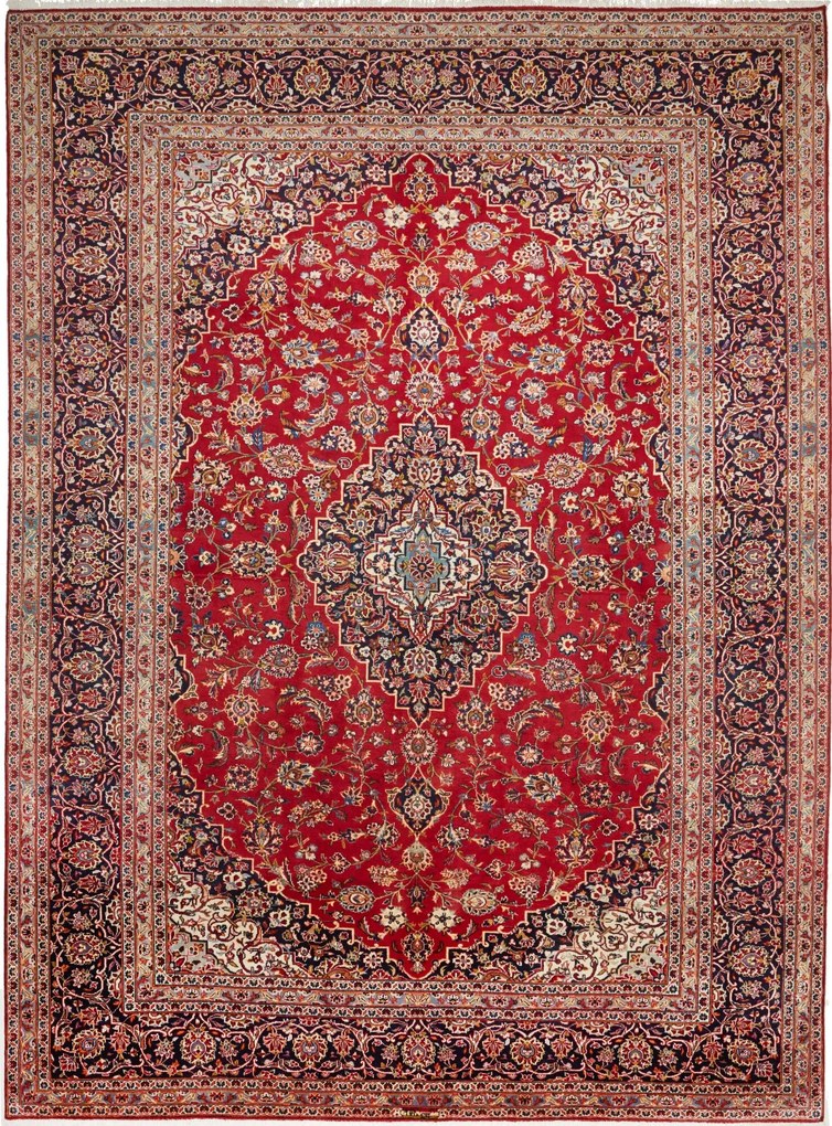 Kashan Tappeto persiano 250x350 Rosso (Iran) Annodato A Mano
