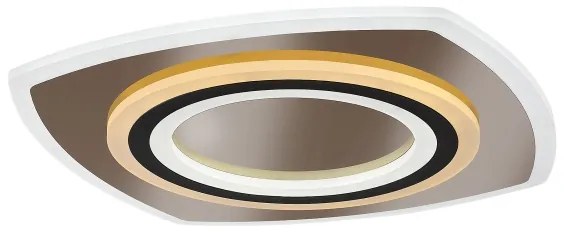 Rabalux 71317-LED Plafoniera LED dimmerabile TANELI 60W/230V 3000/4000/6000K cromo/nero+telecomando