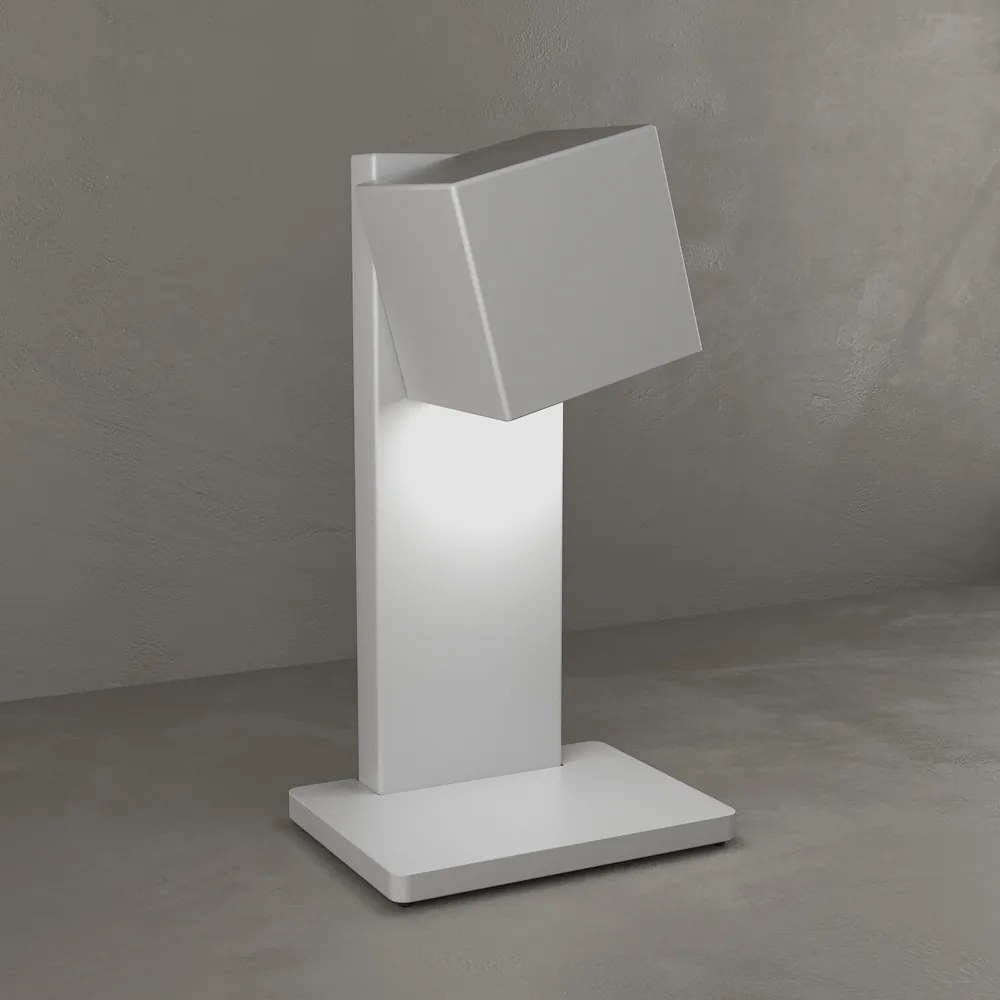 Lampada Scrivania-Ufficio Moderna Area Metallo Grigio Metallo 1 Luce Gx53