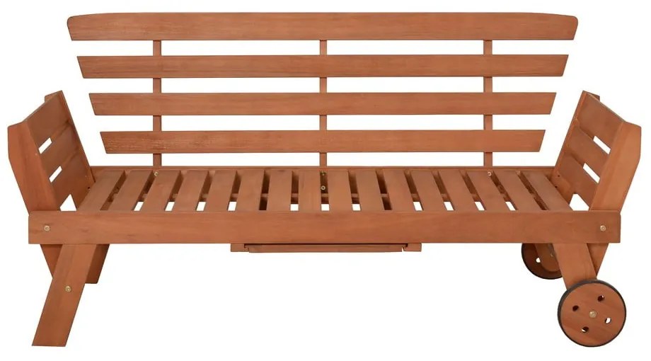 Panca da giardino marrone in legno massiccio Rincon – Garden Pleasure