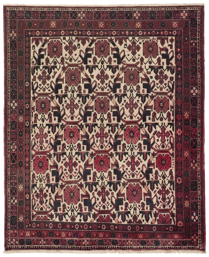 Afshar Tappeto 170 x 210 (Iran) Annodato A Mano