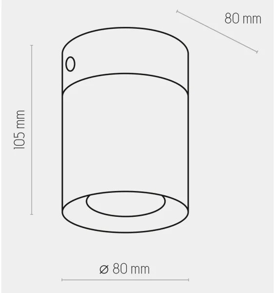 Faretto VICO BLACK 1xGU10/10W/230V