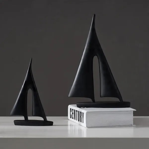 Decorazione da tavolo 21 cm resina/nera