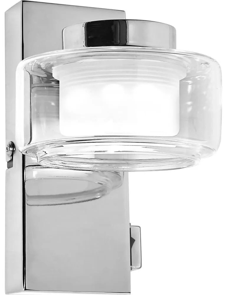 Osram - Lampada da parete per bagno LED ORBIS FLAME, 5,5 W / 230 V, IP44, finitura cromata