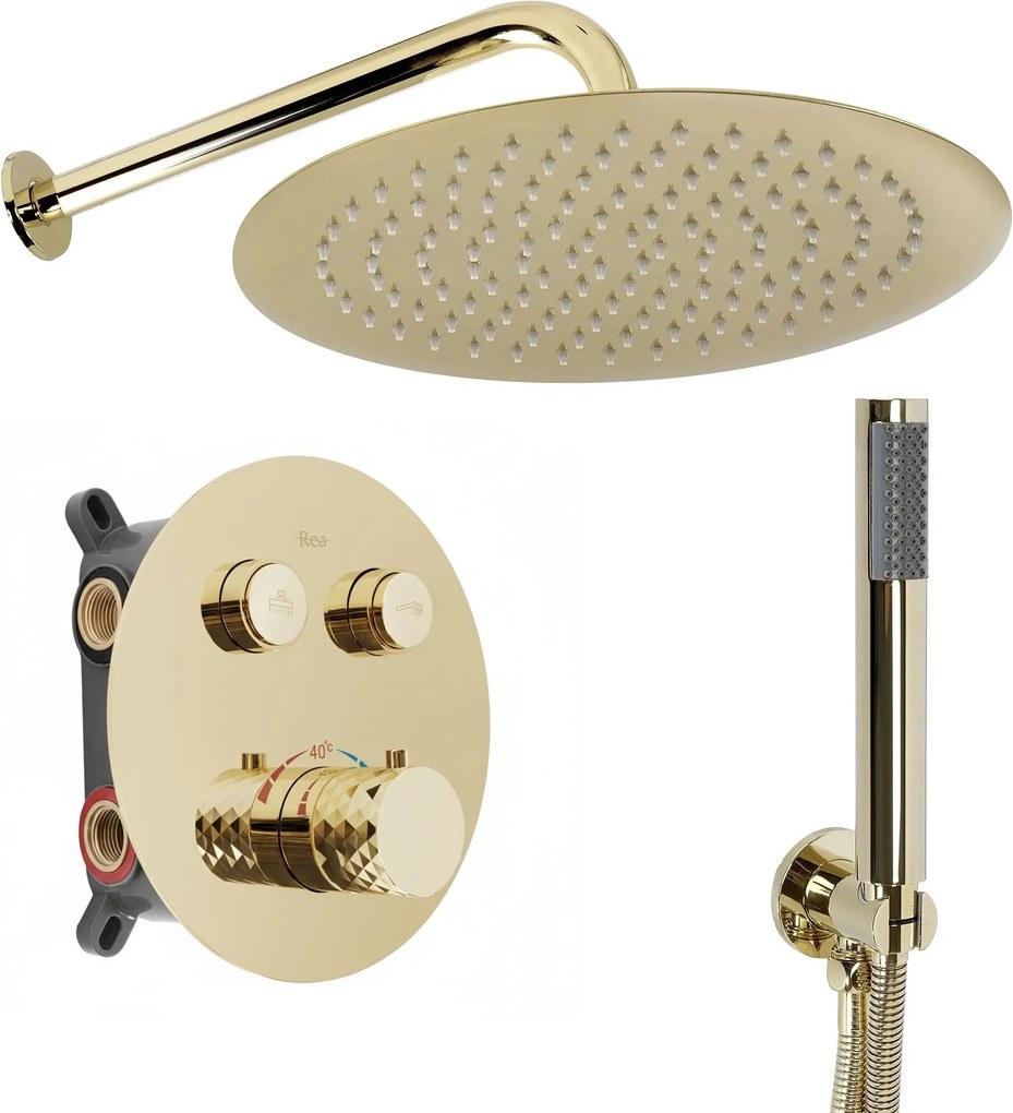 Set doccia da incasso Rea Lungo Diamond Gold+ BOX