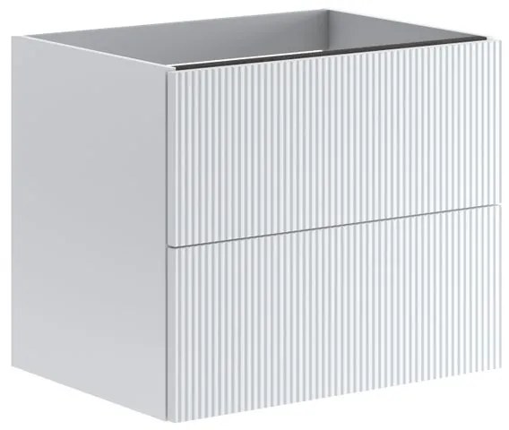 Armadietto bagno a terra Opera 2 cassetti P 45.5 x L 59.5 x H 50 cm laccato opaco bianco