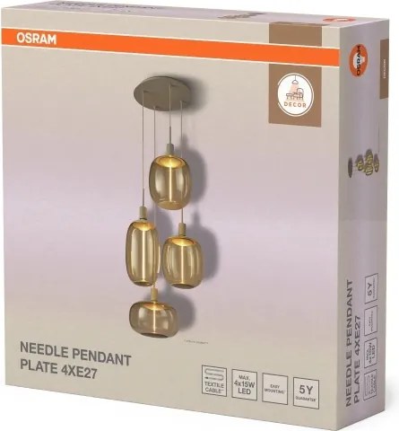 Osram - Cavo di alimentazione NEEDLE PENDANT 4xE27/25W/230V beige