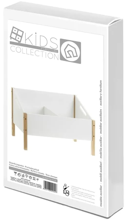 Libreria per bambini bianca 63x42 cm - Casa Selección