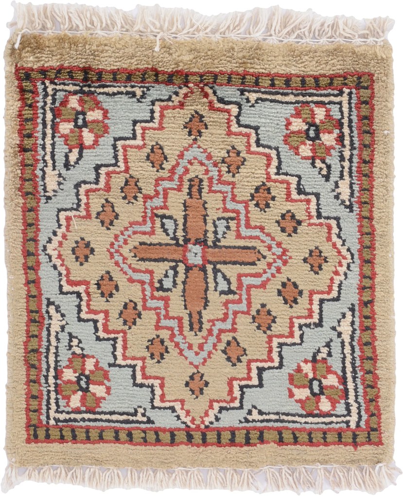 Agra Tappeto 30x30 (Indian) Annodato A Mano