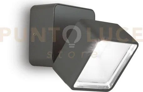 Omega square applique da esterno ip54 led 7w  610lm  4000k antracite