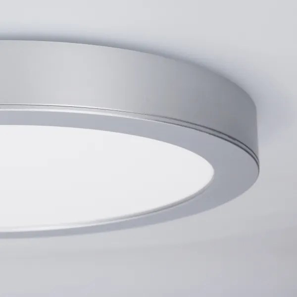 Solight WD244-S - Pannello LED 2 in 1 24W/230V 3000/4000/6000K diam. 30 cm IP54 argento