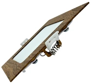 Lampada LED da incasso SQUARE LED/6W/230V 4200K 11,8x11,8 cm marrone