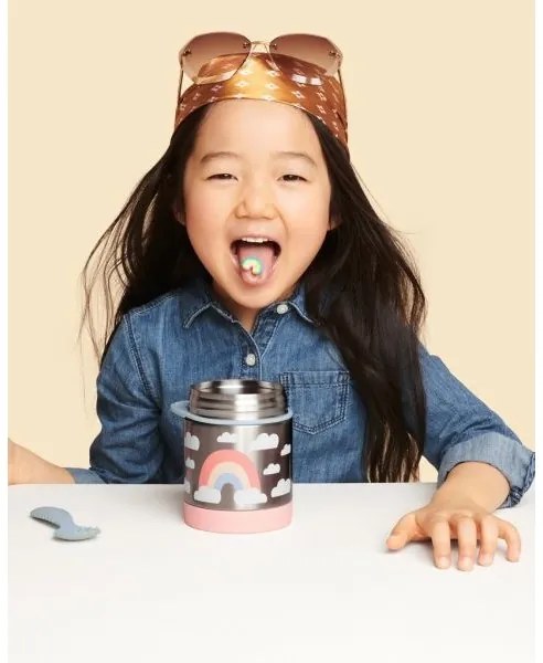 Skip Hop - Contenitore termico per alimenti con cucchiaio/forchetta SPARK STYLE 325 ml arcobaleno