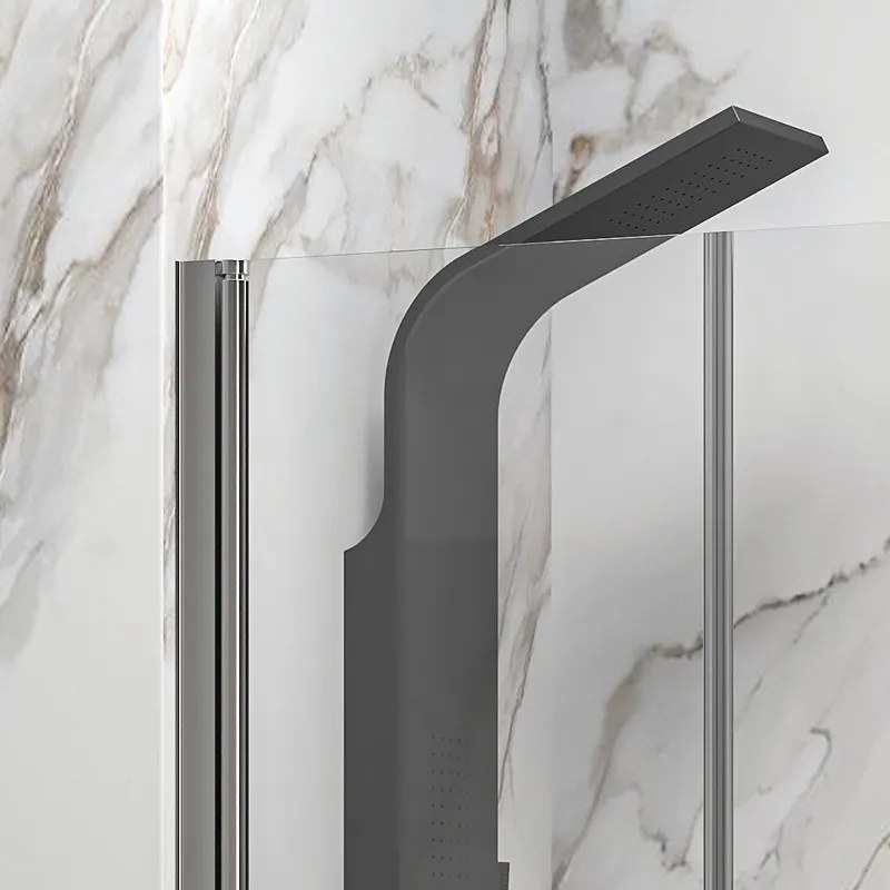 Doccia nicchia doppio battente 70cm altezza 190 cm | KS2800-SALOON - KAMALU