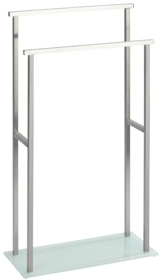 WENKO 23438100 - Porta asciugamani DEBAR 20x83 cm acciaio inox/satinato/bianco