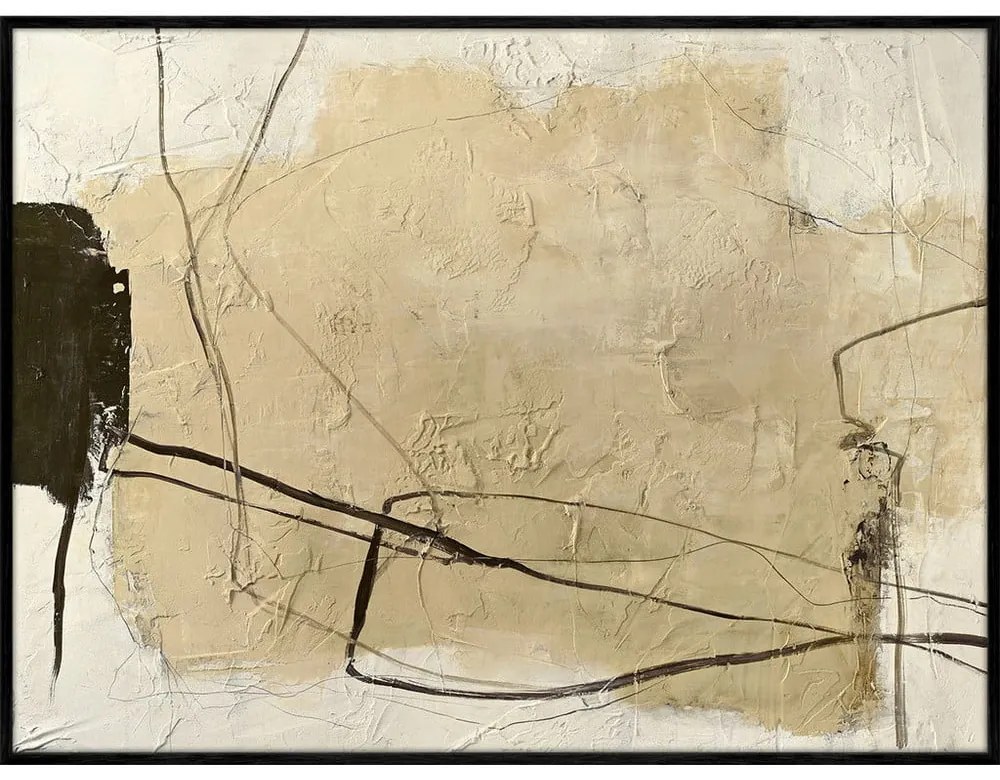 Quadro dipinto a mano 120x90 cm Cloudline – Malerifabrikken