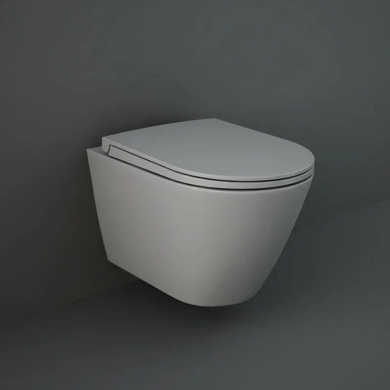 Copriwater originale serie Feeling grigio opaco chiusura soft-close
