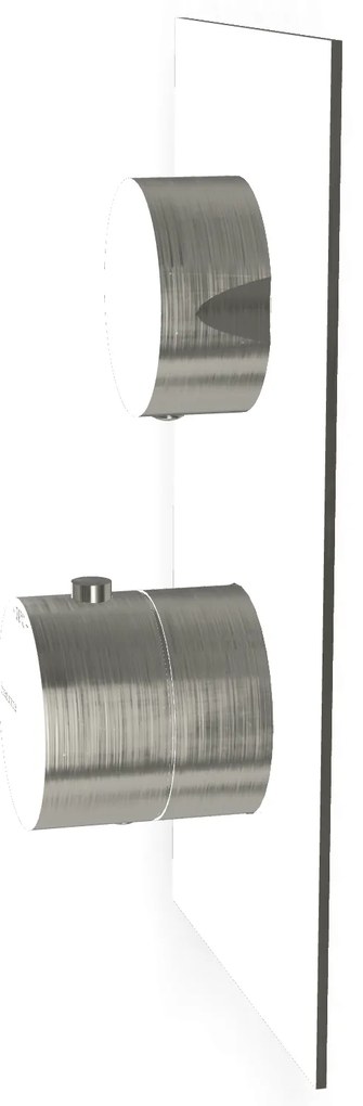 Treemme 22mm miscelatore doccia termostatico a muro 1 uscita senza parte incasso inox satinato