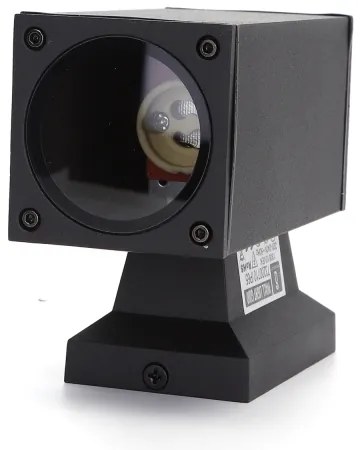 Aigostar - Applique da esterno 1xGU10/230V nero IP65 quadrato