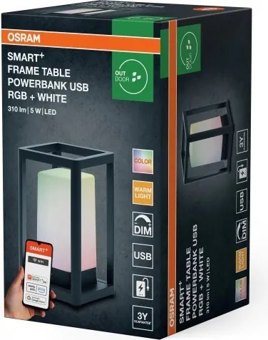 Osram - Lampada da tavolo LED RGBW dimmerabile SMART LED/5W/5V IP44 Wi-Fi