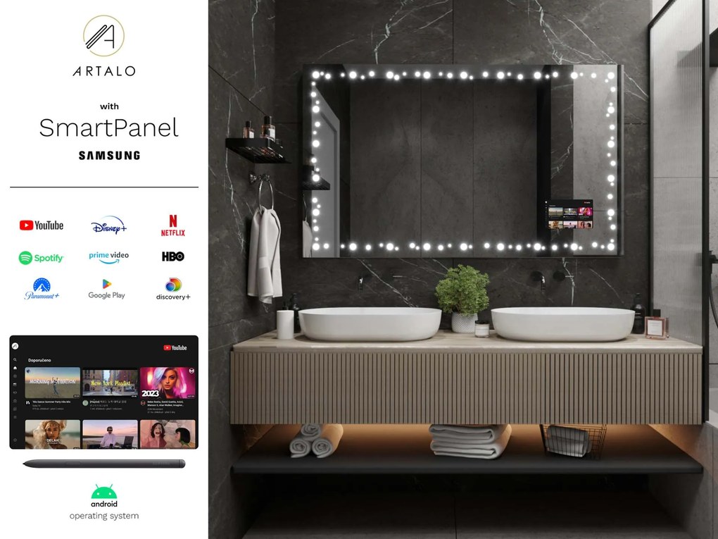 Specchio con LED illuminazione M20 premium