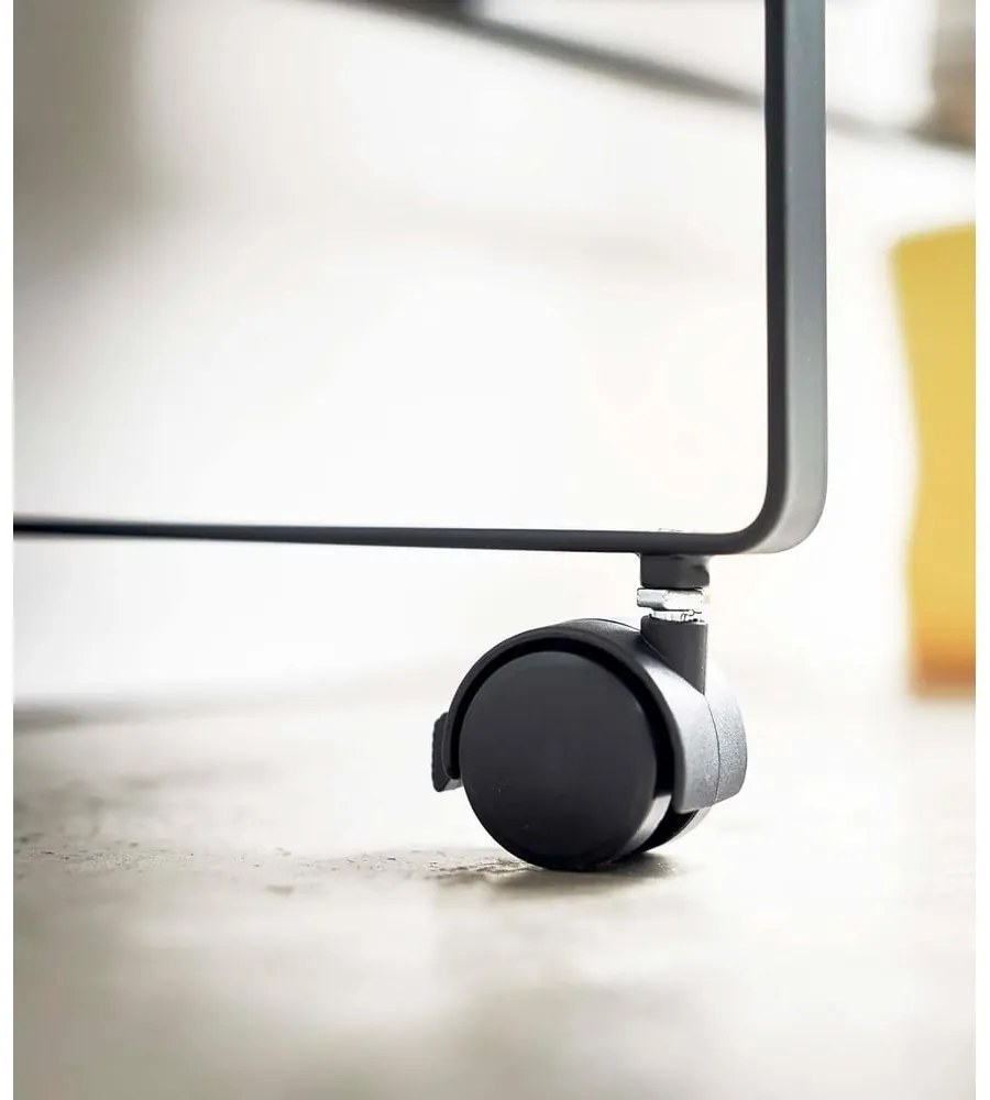 Scarpiera da bambini in metallo nero 74,5x74,5x22 cm Tower - YAMAZAKI