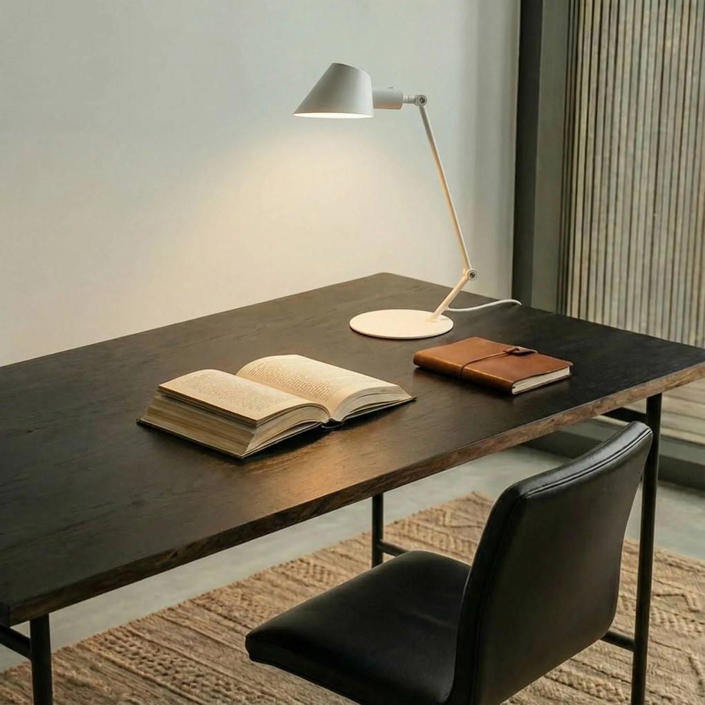 Lampada da scrivania Corali Lindby, Bianco / Opale, Soggiorno / Sala da pranzo, Metallo, Moderno, Lampada da tavolo