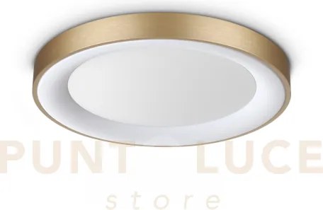 Planet plafoniera led 3000k 15w  1350 lm satinata ottone d.50cm
