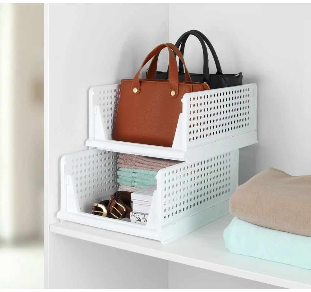 Organizzatori per armadi in plastica in set da 2 - Maximex