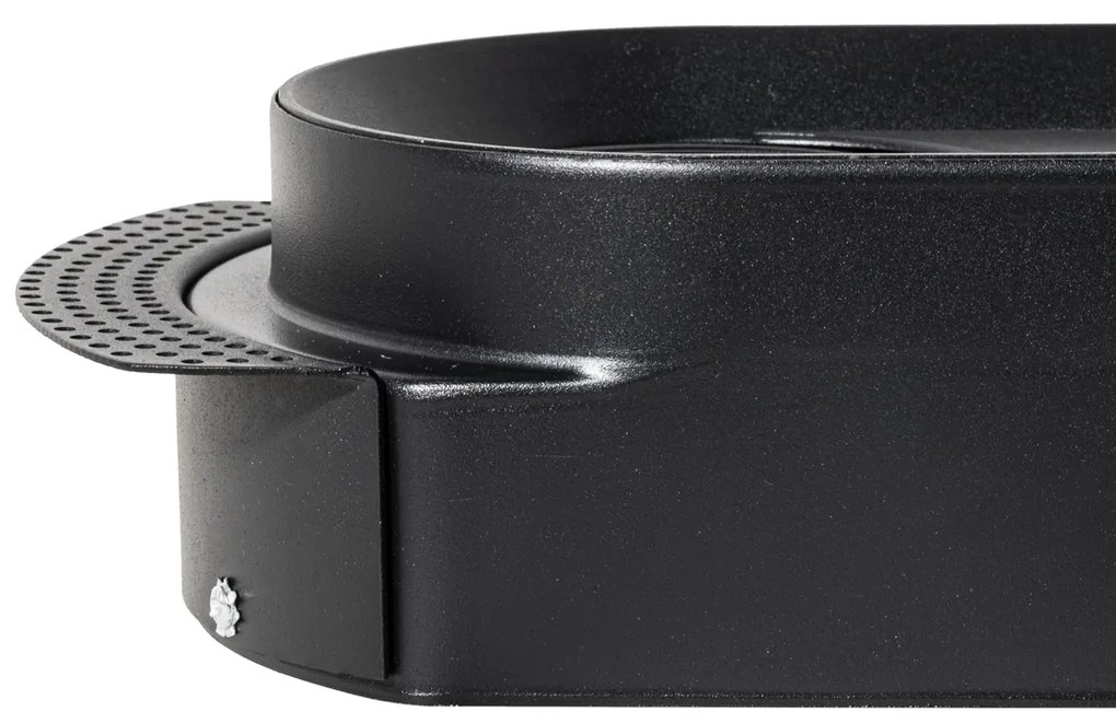 Faretto da incasso rotondo nero GU10 70mm 2 luci - Hubs