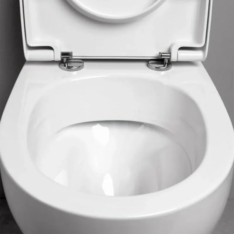 Sanitari filo muro traslati rimless Azzurra Pratica con sedile rallentato