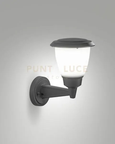 Thiago applique grigio scuro da giardino attacco e27 ip54