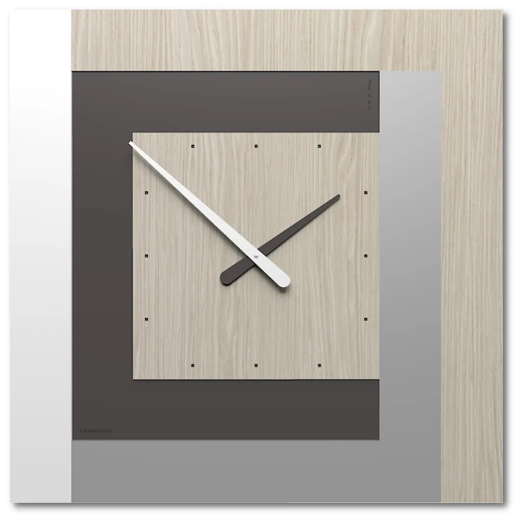 CalleaDesign Clock63 orologio da parete – Rovere Breeze