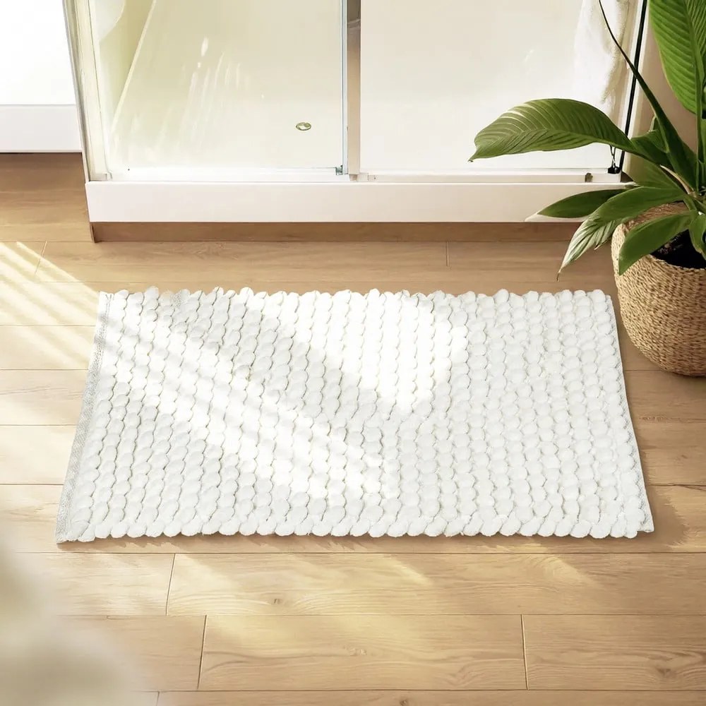 Tappetino per il bagno bianco in tessuto 50x80 cm Solivo – Wenko