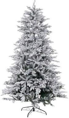 Albero di Natale Bianco Verde PVC Metallo Polietilene Nevoso 180 cm