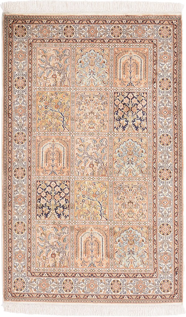 Cashmere Silk Tappeto orientale 130x80 (Indian) Annodato A Mano