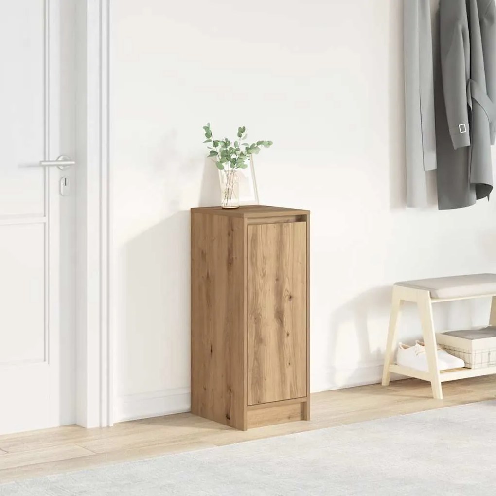 Scarpiera Rovere Artigianale 29,5x34x76 Cm İn Legno Multistrato /