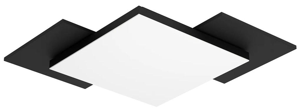 Plafoniera Moderna Tamuria Acciaio Nero Luce Led Integrato 10,8W