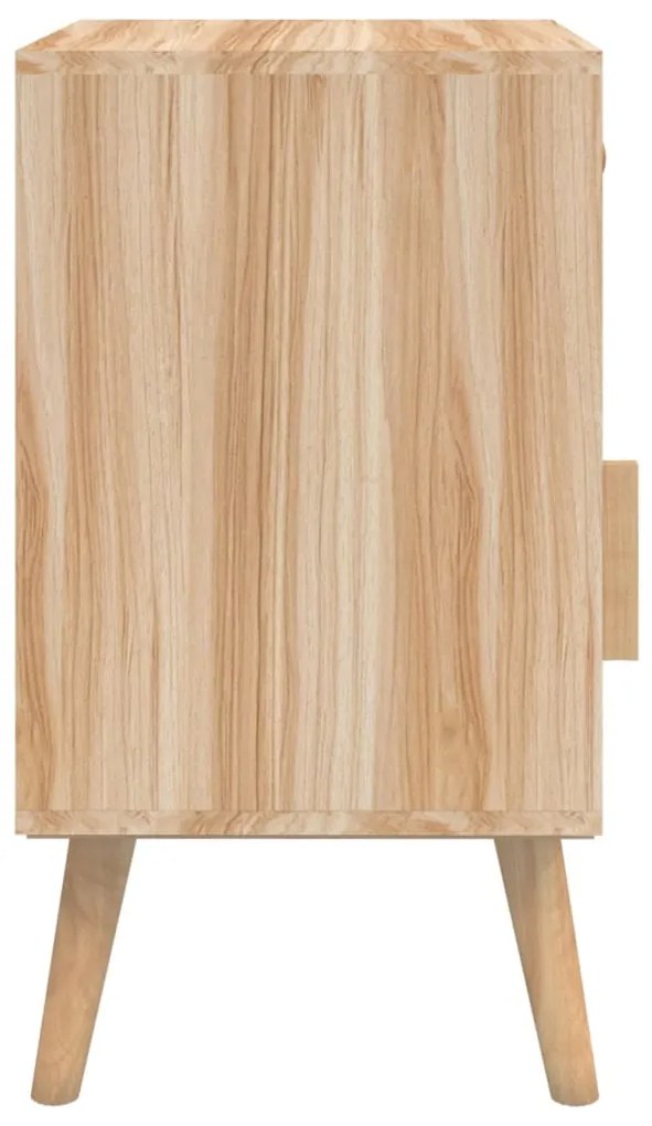 Comodini 2 pz 40x30x55 cm in Legno Multistrato