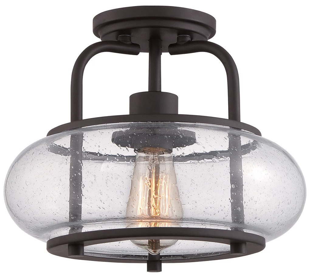 Sospensione Industrial Nordica Trilogy Metallo Bronzo Antico 1 Luce E27