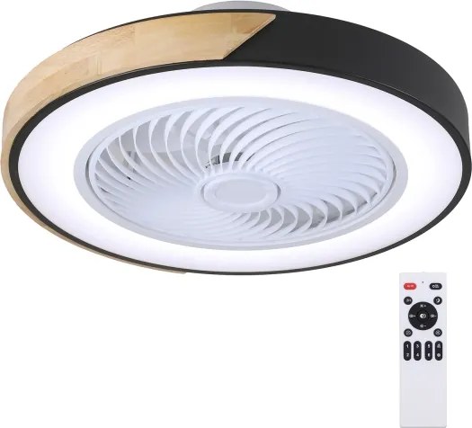Brilagi-LED Lampada dimmerabile con ventilatore LED 30W 230V 3000-6500K nero/rov