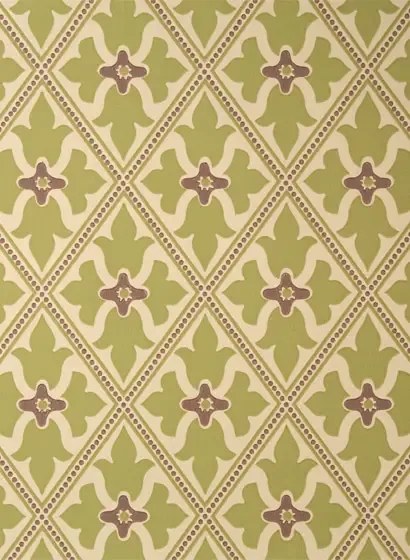 Little Greene Tapete Bayham Abbey - Citrine